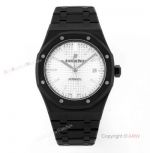 Audemars Piguet Royal Oak White Dial Black Venom 15400 Swiss Replica DLC Watches